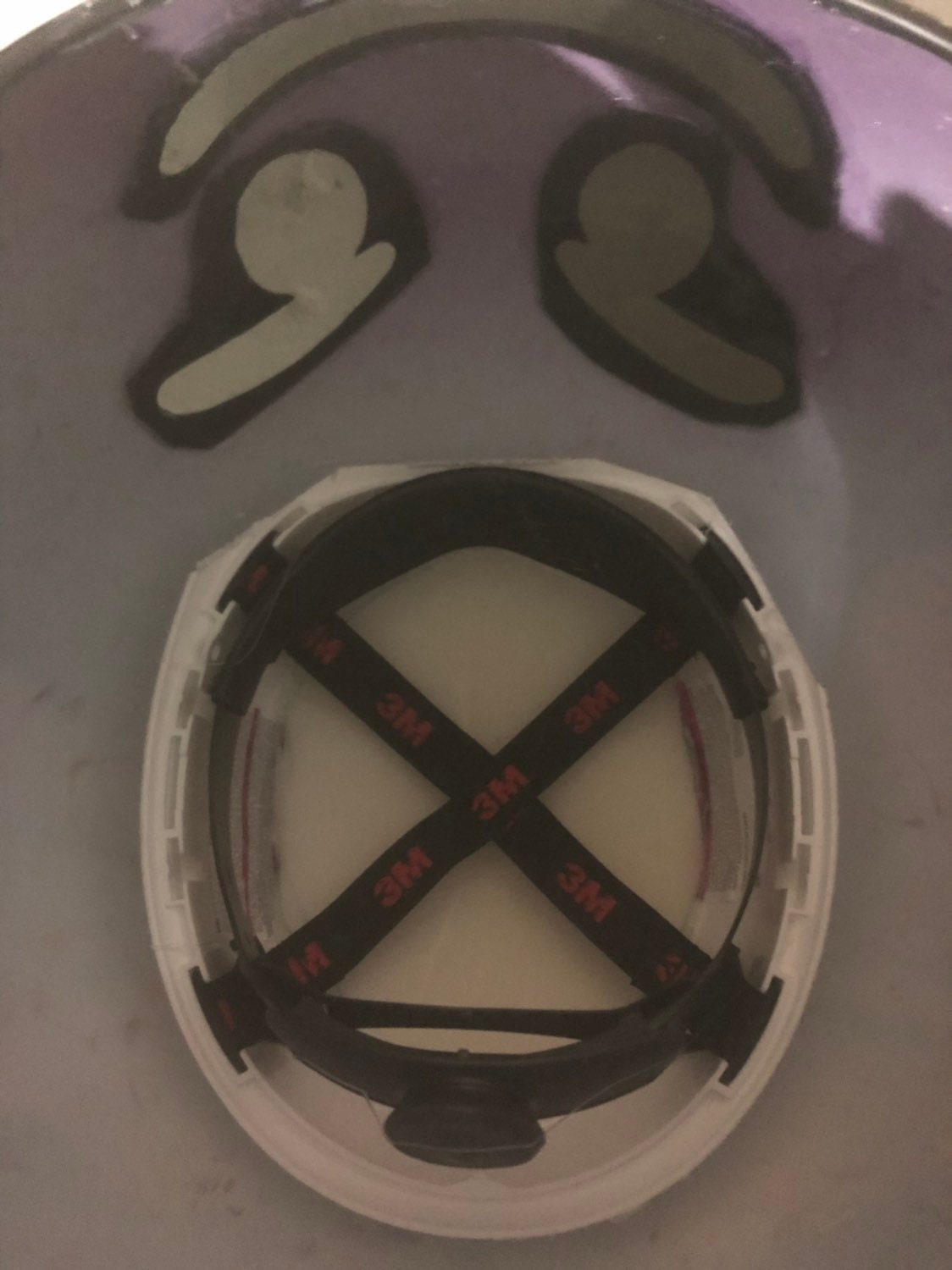 Purple devil emoji Helmet