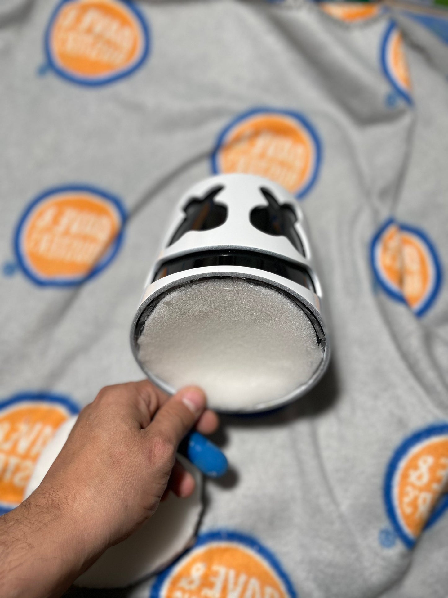 Dj marshmellow paper weight helmet