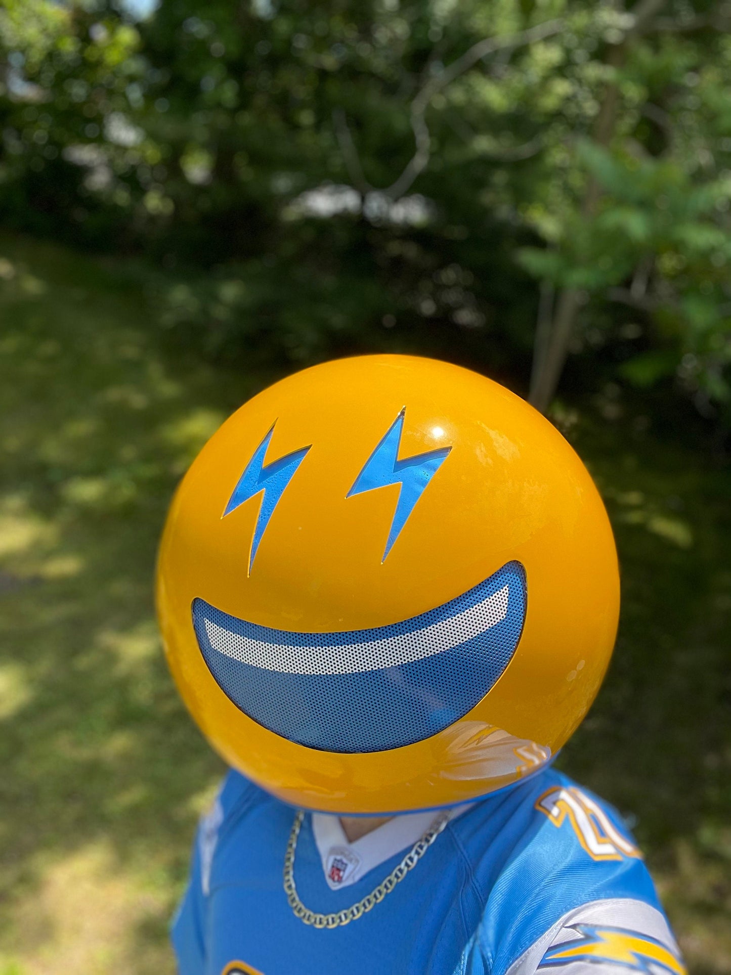 LA Chargers Themed helmet