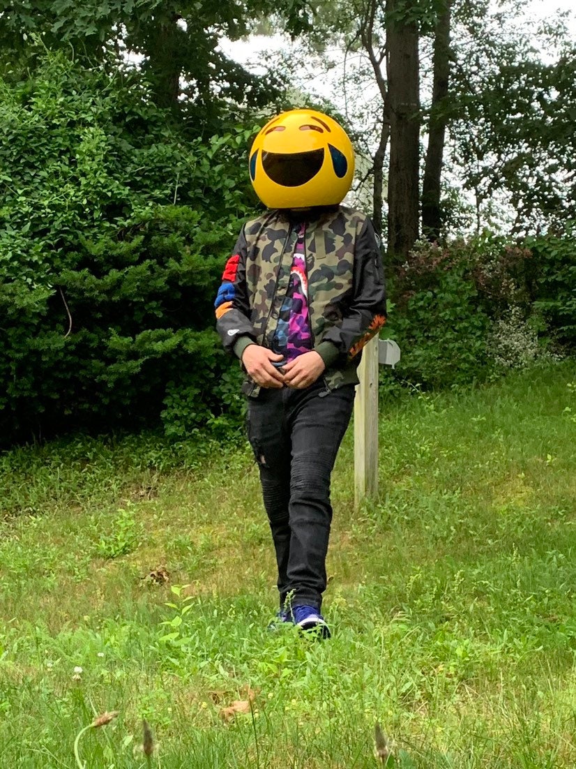 Laughing Emoji Helmet
