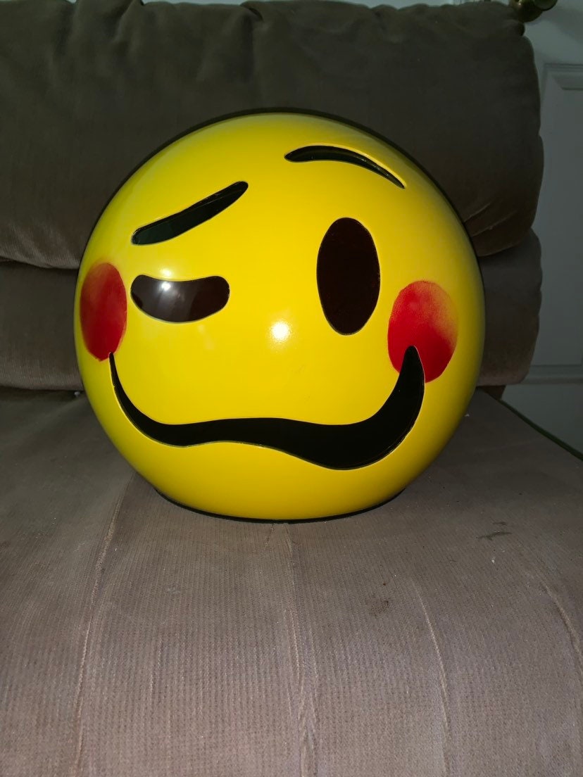 Tipsey Drunk Emoji Helmet