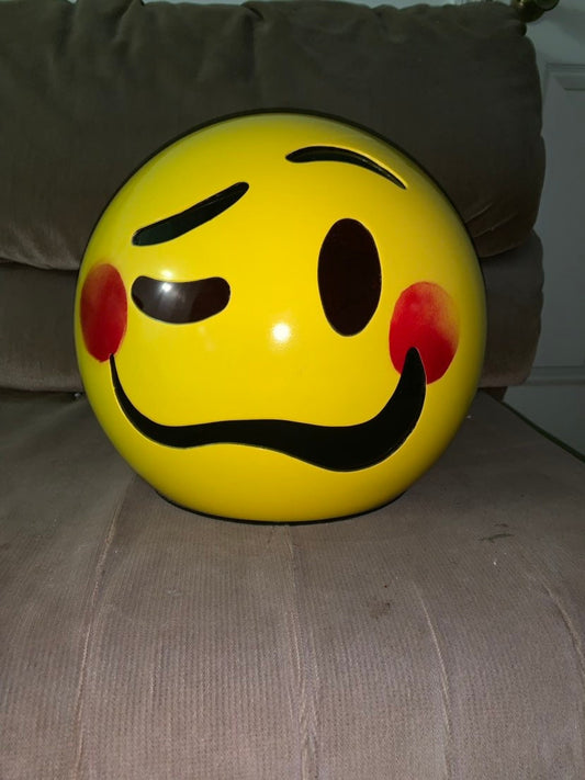Tipsey Drunk Emoji Helmet