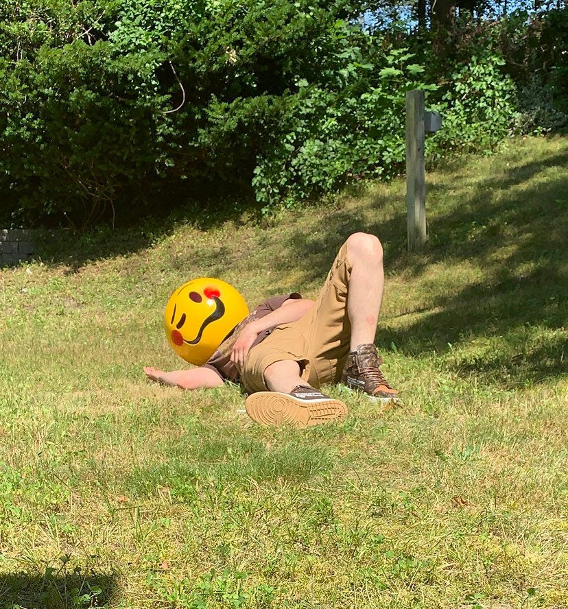 Tipsey Drunk Emoji Helmet