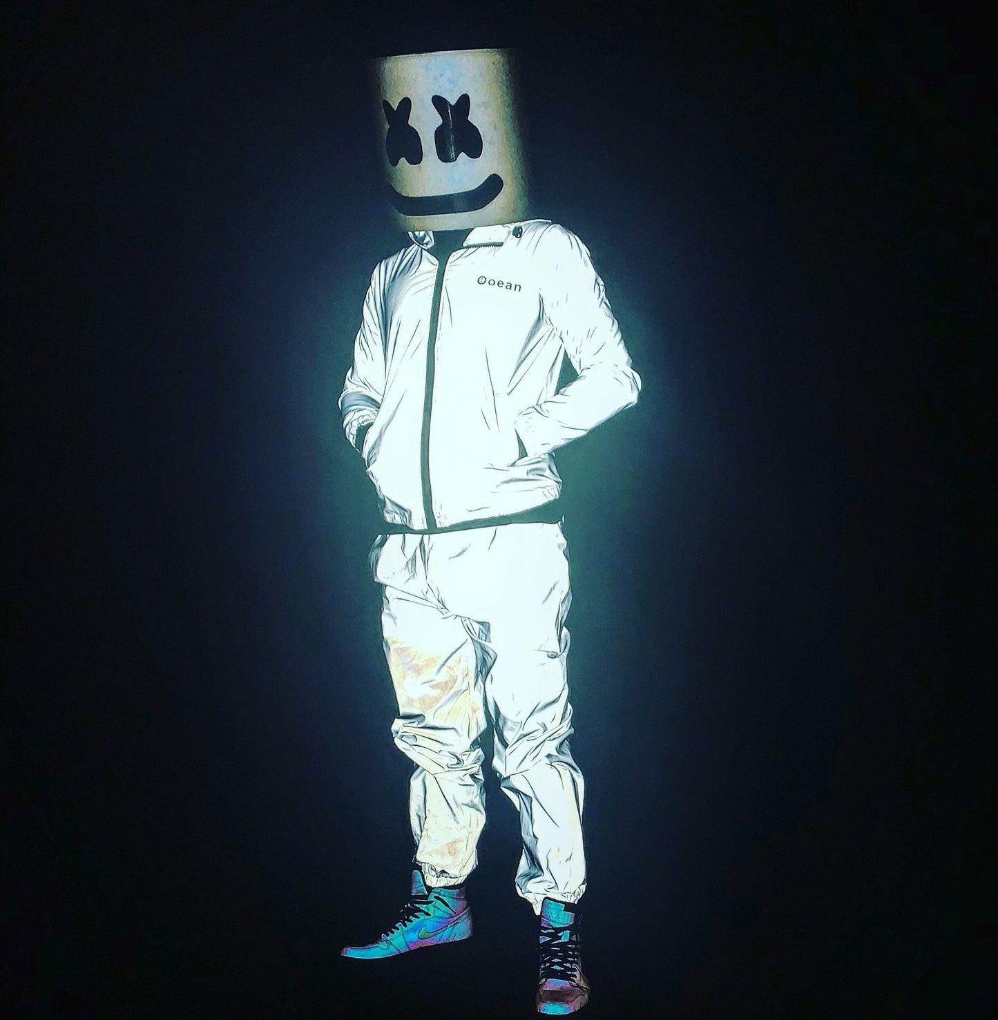 Reflective Dj Marshmellow helmet