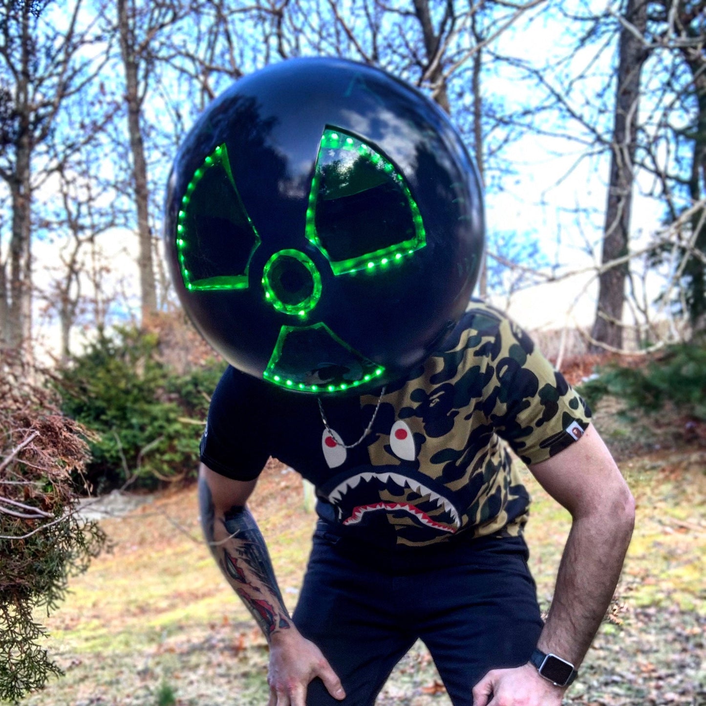 Radiation nuclear Dj helmet