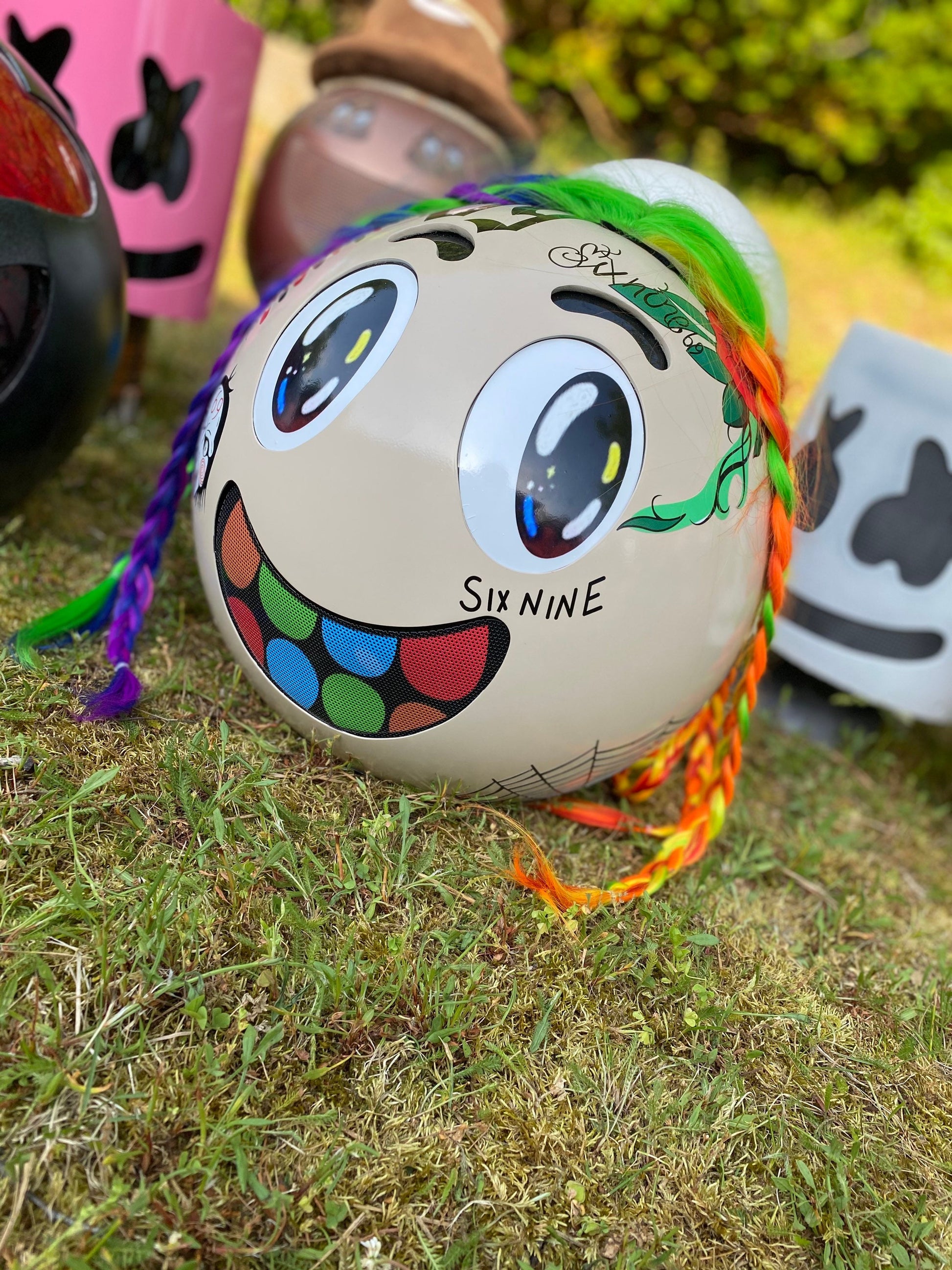 6ix9ine Dummy Boy dj helmet – Ravehelmetsinc
