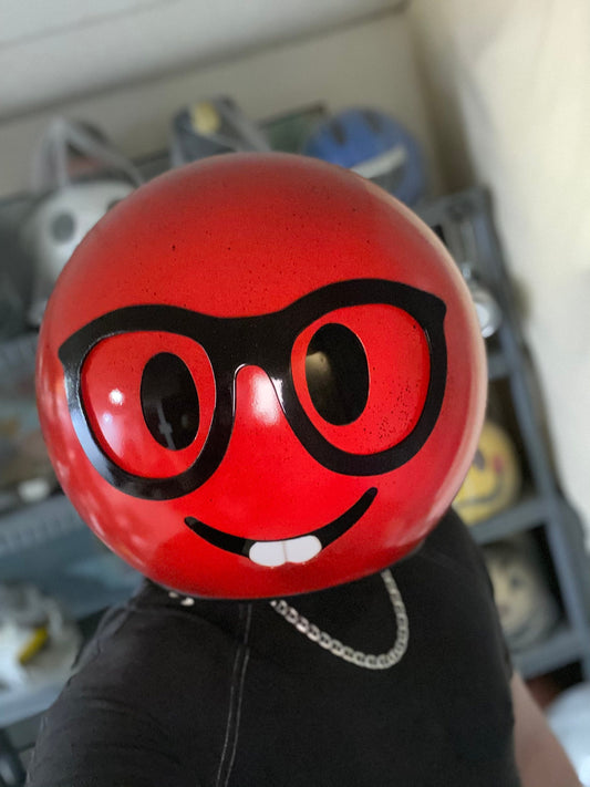 Nerd Emoji Dj Helmet