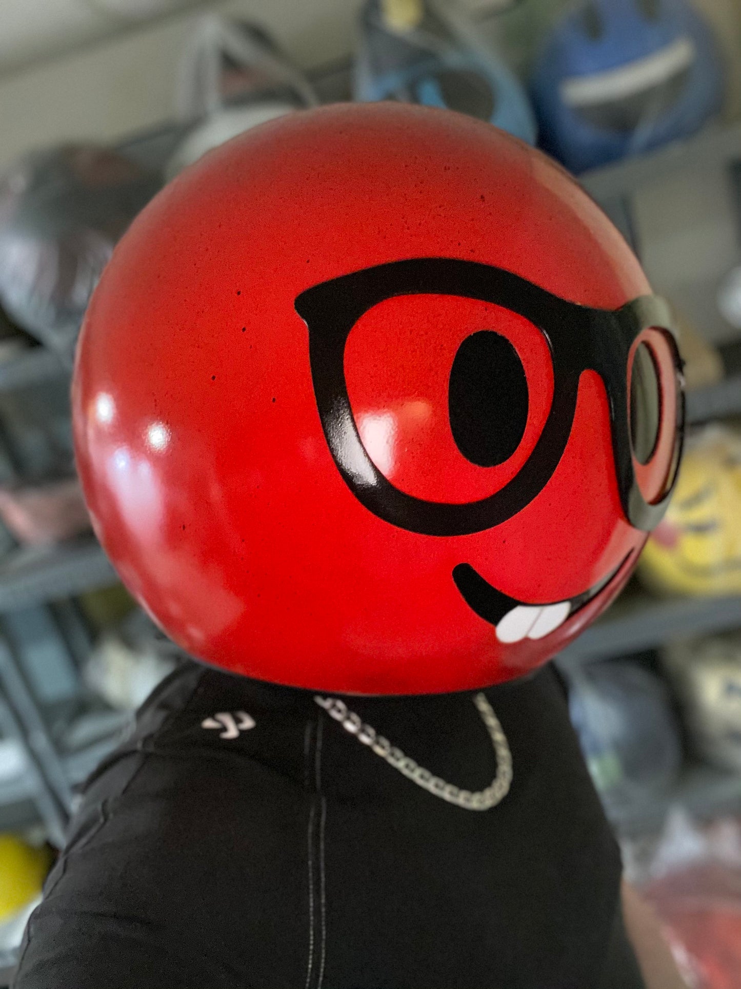 Nerd Emoji Dj Helmet